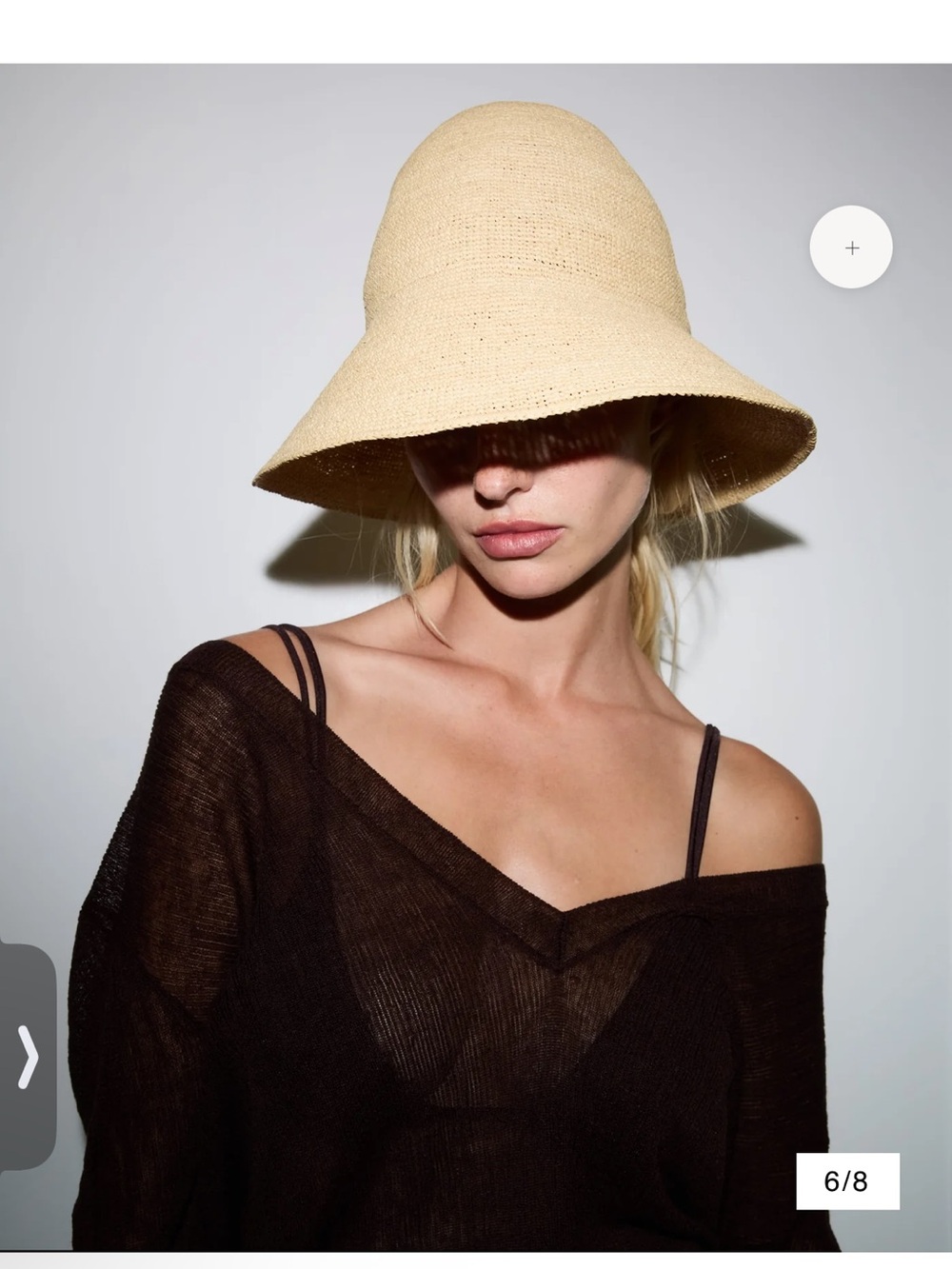 Janessa Leone Teagan Raffia Sun Hat - Picture 2 of 4